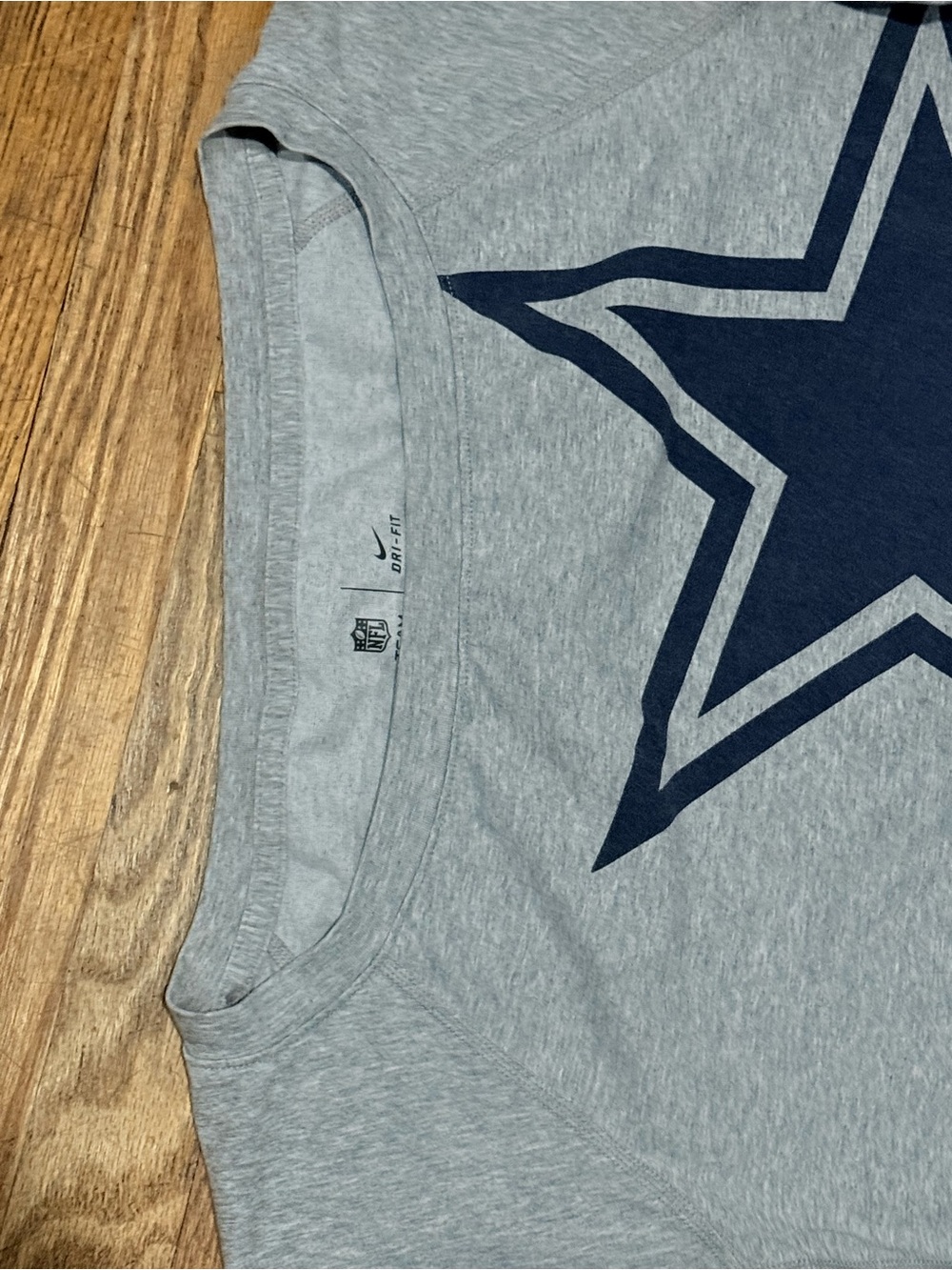 Nike Gray Dri-FIT NFL Cowboys Team Sweatshirt Size M - Picture 5 of 7